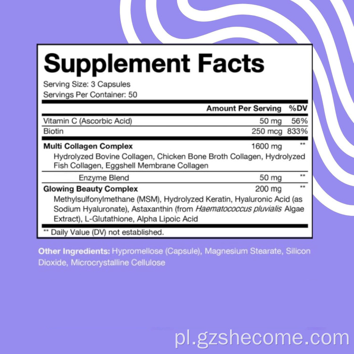 Kompleks multi kolagenowy do włosów, skóry, paznokci kolagen